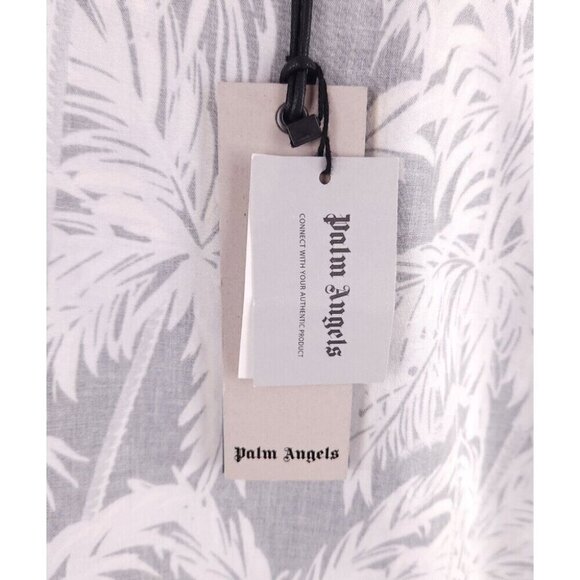 Palm Angels Allover Palm Print Pullover Shirt Size 48 M Oversized Mens New - Picture 7 of 13